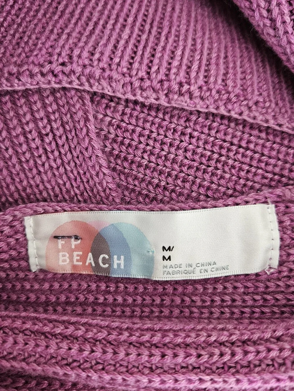 Free People Beach Orchid Convertible Sweater Halter Tank Purple Backless Medium